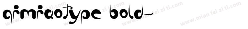 qimiaotype bold字体转换